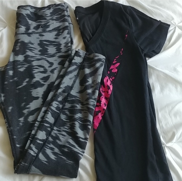 🤸NIKE DRY FIT LEGGINGS/Free Top - Picture 2 of 12